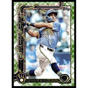 2025 Topps Holiday Green Plaid #H112 Sal Frelick