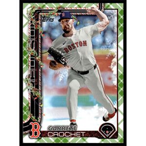 2025 Topps Holiday Green Plaid #H22 Garrett Crochet