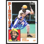 1984 Topps #589 Mike Easler Imperfect Autographed