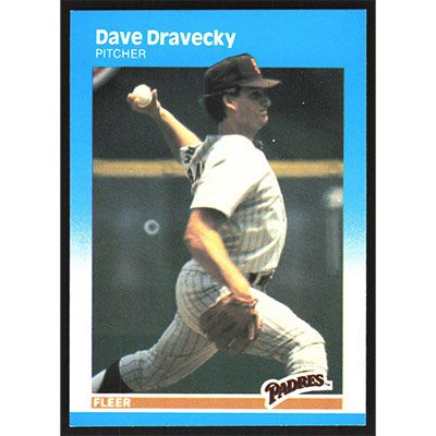 1987 Fleer Glossy #412 Dave Dravecky