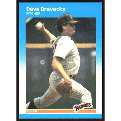 1987 Fleer #412 Dave Dravecky