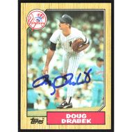 1987 Topps #283 Doug Drabek Autographed