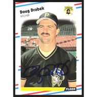 1988 Fleer #327 Doug Drabek Autographed