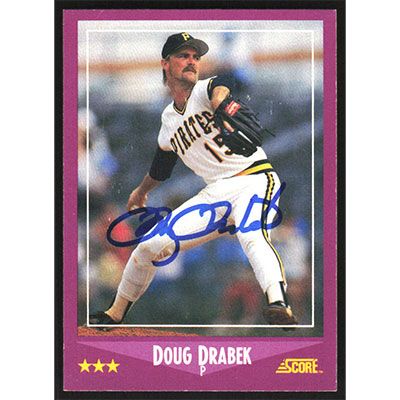 1988 Score #51 Doug Drabek Autographed