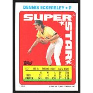 1990 Topps Stickers #64/147 D. Eckersley/W. Clark Super Star Backs/All-Star