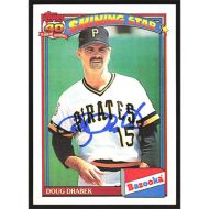 1991 Bazooka #4 Doug Drabek Shining Star Autographed