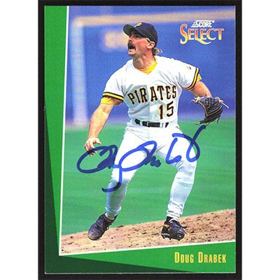 1993 Select #153 Doug Drabek Autographed