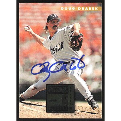 1996 Donruss #142 Doug Drabek Autographed