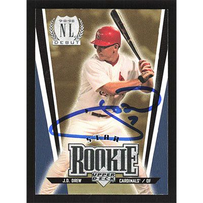 1999 Upper Deck #10 J.D. Drew Star Rookie Autographed