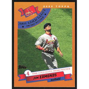 2002 Topps #712 Jim Edmonds Award Winner