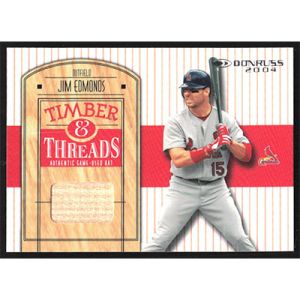 2004 Donruss Timber & Threads #TT-26 Jim Edmonds Bat