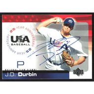 2004 USA Baseball 25th Anniversary #USA-54 J.D. Durbin Autographed