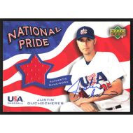 2004 Upper Deck National Pride Memorabilia 2 #NPJ-DU Justin Duchscherer Jersey Autographed