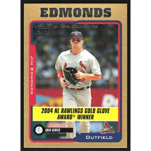 2005 Topps Gold #710 Jim Edmonds Award Winner
