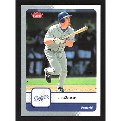 2006 Fleer Glossy Silver #142 J.D. Drew