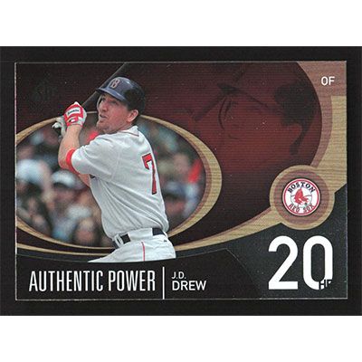 2007 SP Authentic Authentic Power #AP-22 J.D. Drew