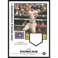 2007 Topps World Champion Relics #WCR2 Chris Duncan Jersey