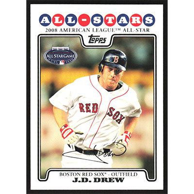 2008 Topps Update #UH221 J.D. Drew All-Star