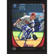 2011 Bowman #100 Stephen Drew Autographed Imperfection