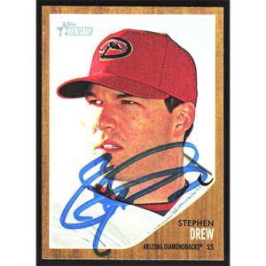2011 Topps Heritage #439 Stephen Drew SP Autographed