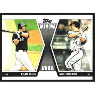 2011 Topps Update Diamond Duos #DD-11 A. Dunn/P. Konerko