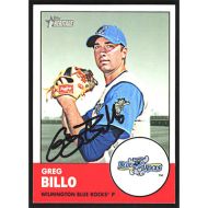 2012 Topps Heritage Minors #111 Greg Billo Autographed