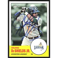 2012 Topps Heritage Minors #121 Delino Deshields Jr. Autographed