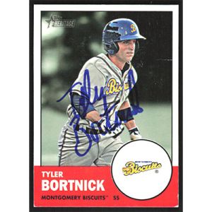 2012 Topps Heritage Minors #166 Tyler Bortnick Autographed