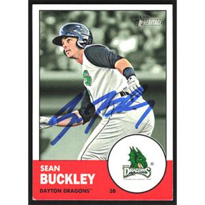 2012 Topps Heritage Minors #175 Sean Buckley Autographed