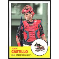 2012 Topps Heritage Minors #188 Juan Castillo Autographed