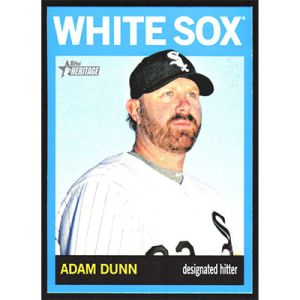 2013 Topps Heritage Wal-Mart Blue Border Variations #484 Adam Dunn