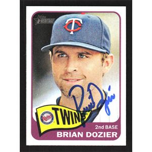 2014 Topps Heritage #169 Brian Dozier Autographed