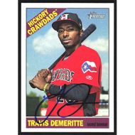 2015 Topps Heritage Minors #143 Travis Demeritte Autographed