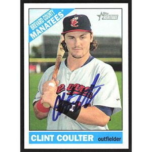 2015 Topps Heritage Minors #58 Clint Coulter Autographed