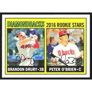 2016 Topps Heritage #162 B. Drury/P. O'Brien Rookie Stars