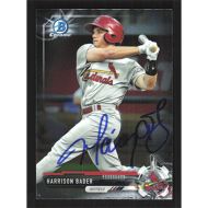 2017 Bowman Chrome Prospects #BCP143 Harrison Bader Autographed