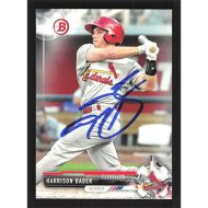 2017 Bowman Prospects #BP143 Harrison Bader Autographed