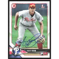 2018 Bowman Draft #BD-25 Alec Bohm Autographed