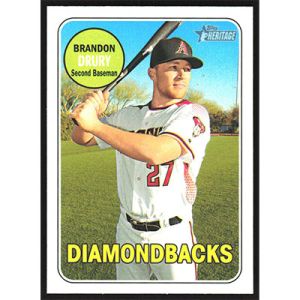 2018 Topps Heritage #419 Brandon Drury SP
