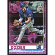 2019 Topps Chrome Pink Refractors #166 Hunter Dozier