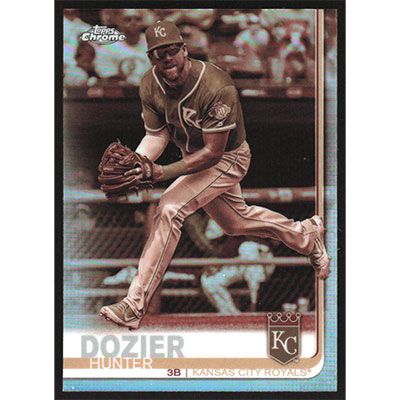 2019 Topps Chrome Sepia Refractors #166 Hunter Dozier