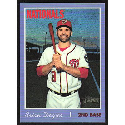 2019 Topps Heritage Chrome Purple Refractors #THC-529 Brian Dozier