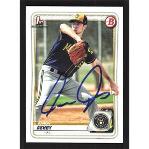 2020 Bowman Prospects #BP-57 Aaron Ashby Autographed