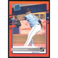 2020 Donruss Holo Orange #41 Justin Dunn Rated Rookie