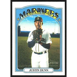 2021 Topps Heritage #276 Justin Dunn
