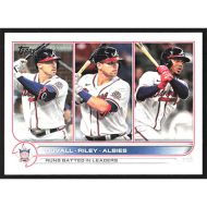 2022 Topps #181 A. Duvall/A. Riley/O. Albies League Leaders