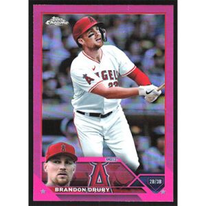2023 Topps Chrome Pink Refractors #152 Brandon Drury