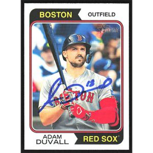 2023 Topps Heritage #627 Adam Duvall Autographed