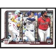 2025 Topps Rainbow Foil #347 L. Arraez/S. Ohtani/M. Ozuna League Leaders