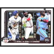 2025 Topps #144 S. Ohtani/M. Ozuna/K. Schwarber League Leaders